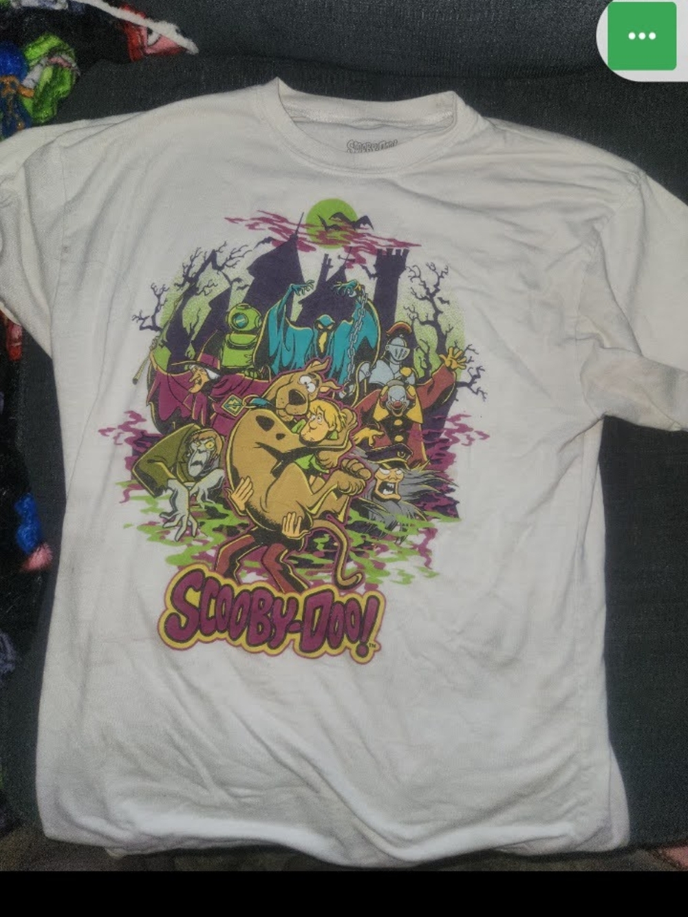 Scooby-Doo Graphic Short Sleeve Tee in White